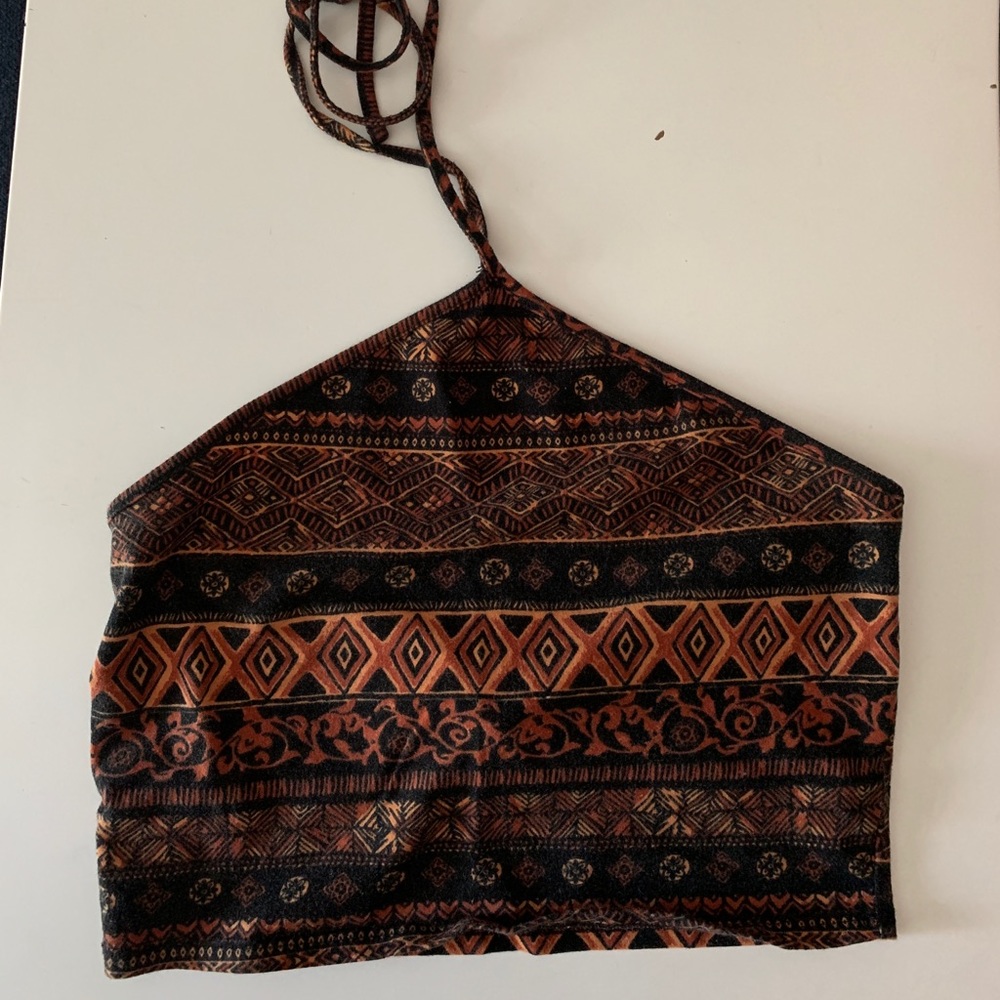 Halter Top Crop Top with pattern